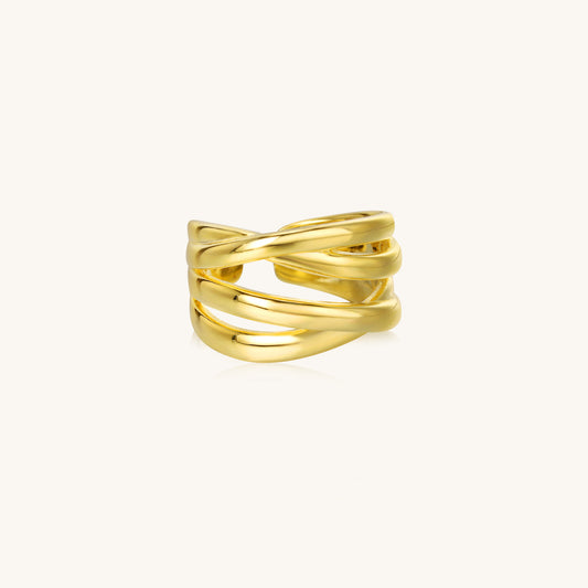 18K Gold-Plated Silver Radiance Ring